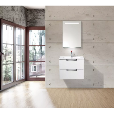 Тумба для ванной Belbagno Leticia 100 (Bianco Lucido) 5
