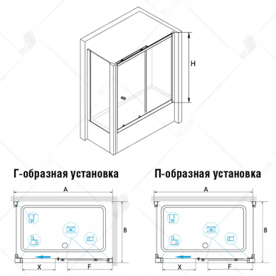 Шторка для ванной RGW Screens SC-82 (170x80) (шиншилла) 2