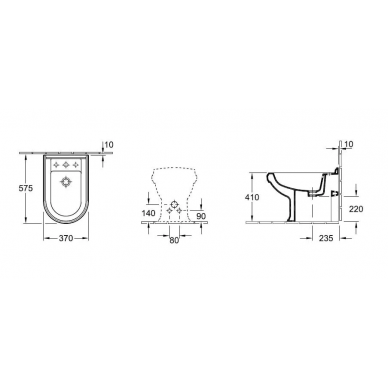 Биде напольное Villeroy & Boch Hommage (744200R1) 1