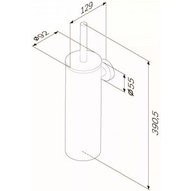 Ершик Am.Pm Sense L (A7433600) подвесной 6