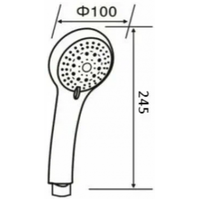 Ручной душ Orange O-Shower (OS02) хром 6