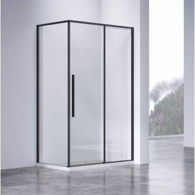 Душевой уголок Vincea Slim-N (VSR-4SN8011CLB) 110х80х195 см, профиль черный/стекло прозрачное 0