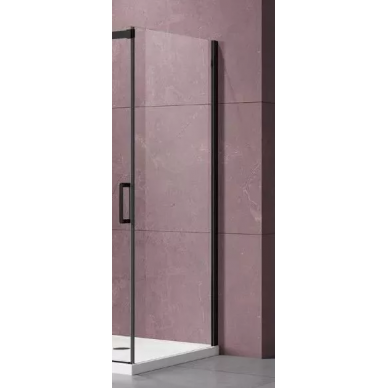 Боковая панель Vincea Como Dice (VSG-4D900CLB) 90x200 см, профиль чёрный/стекло прозрачное 0
