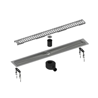 Душевой лоток Timo Drain System 600 DS230106/01 с вставкой lines, 65 см, сатин 0