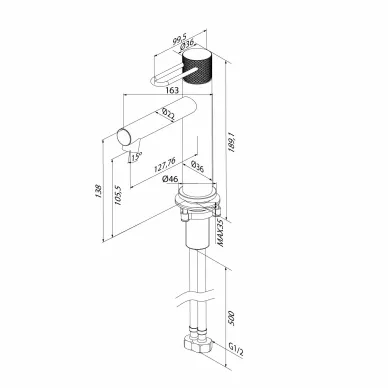 Смеситель для раковины Iddis Duna DUNMG00i01 матовое золото 8
