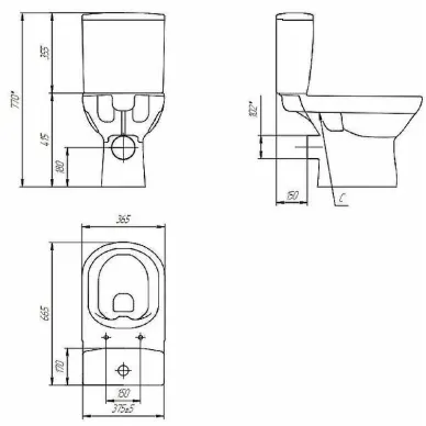Унитаз напольный Cersanit City S-KO-CIT011-3/5-COn-S-DL-w 5