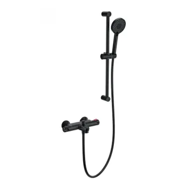 Смеситель для ванны Wonzon & Woghand WW-C2001-A-MB термостатический, чёрный матовый 0