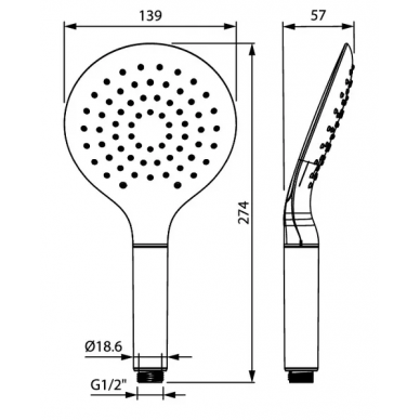 Ручной душ Iddis Calipso (CAL3F00I18) 1