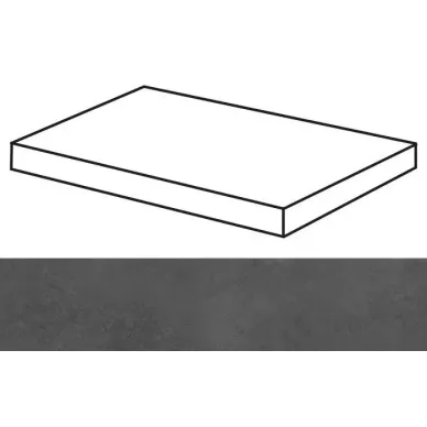 Evolution Black Lappato Peldano Solid Ang 29.75x59.55 0