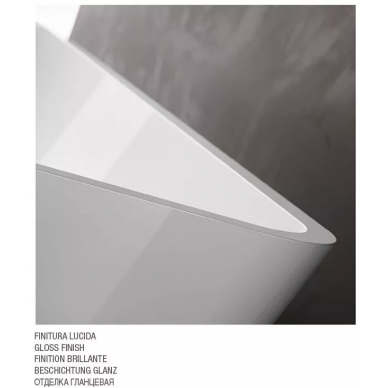 Ванна из литого мрамора Gruppo Treesse Viva (V286BL) 165x70 белый глянцевый 5