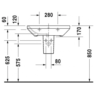 Раковина Duravit DuraStyle (231965) (65 см) 5