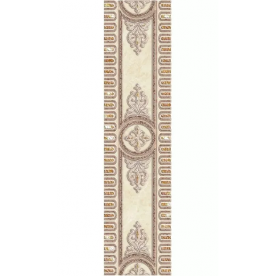 CE5R303 Carrara бордюр бежевый медальон 10,7х44 0