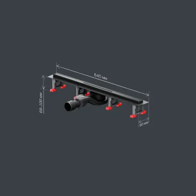 Душевой лоток Am.Pm MasterFlow (W01SC-S11-060-05BM) (600мм) универсальный затвор Slim line 6