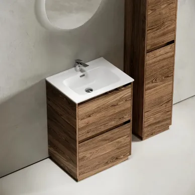 Тумба для ванной Sancos Libra Floor LB60FECH напольная, 59 см, дуб чарльстон 6