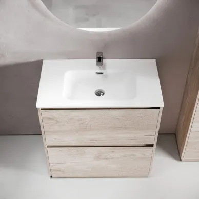 Тумба для ванной Sancos Libra Floor LB80FEG напольная, 79 см, дуб галифакс натуральный 6
