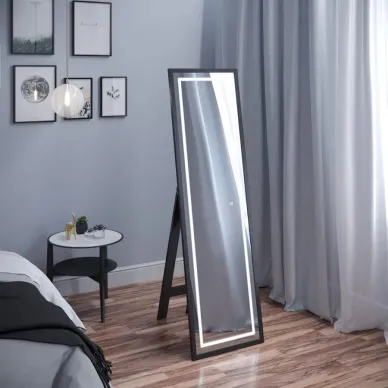 Зеркало Teymi Helmi Black Edition T20242 напольное, с подсветкой, сенсор, чёрный, 49 см 5