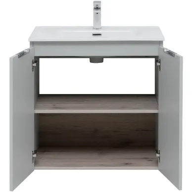 Тумба для ванной Aquanet Алвита New 303903 70 см, серая матовая 2