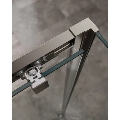 Душевой уголок Cezares Molveno MOLVENO-AH-11-140/90-C-GM-IV 140х90 профиль оружейная сталь/стекло прозрачное 3