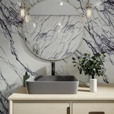 Раковина накладная Teymi Helmi T50292 48x37, графит матовый 6