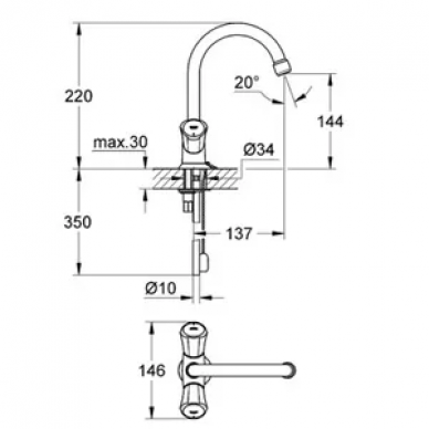 Смеситель для раковины Grohe Costa L (21374001) 1