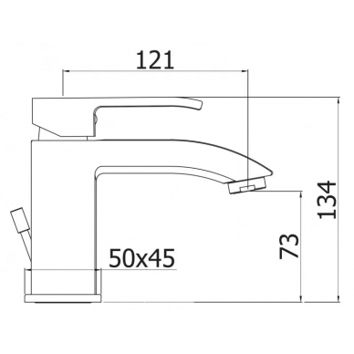 Смеситель для раковины Cezares Livello (LIVELLO-LSM1-01-W0) 1