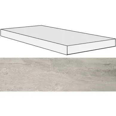 739341 Ardoise Gris Ang.Gradino DX/SX 33x120x3 0