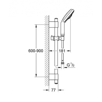 Душевой гарнитур Grohe Rainshower Cosmopolitan 130 (28762001) 1