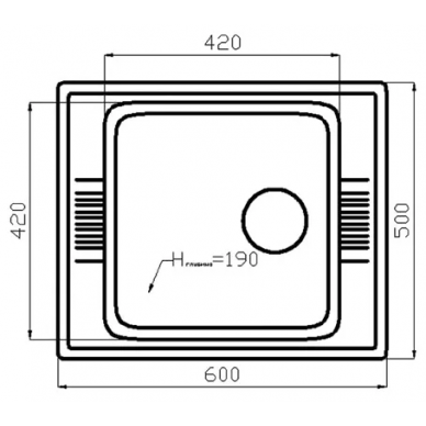 Мойка кухонная Polygran F-20 (F-20 №14 (Серый)) 1