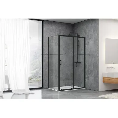 Душевой уголок Schwarzer Diamant	(AG30110B-S80B) 110х80х190 5