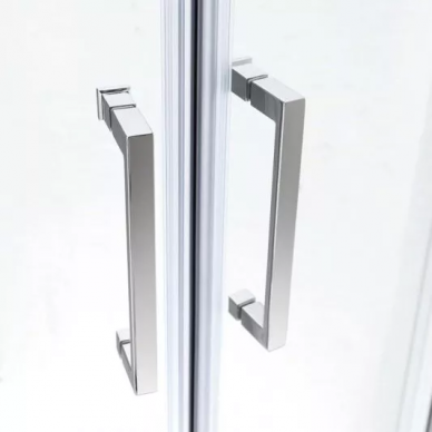 Душевой уголок Cezares Molveno R2 (MOLVENO-R-2-100-P-Cr) 100х100 см, рифленое стекло 3