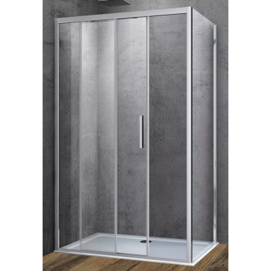 Душевой уголок Vincea Soft (VSR-3SO9011CL) 110х90х195 см, профиль хром/стекло прозрачное 0