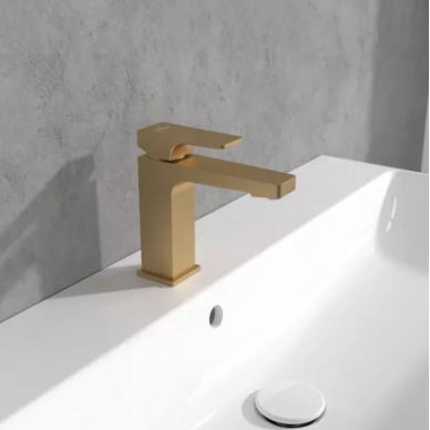 Смеситель для раковины Villeroy & Boch Architectura Square (TVW12500100076) золото сатинированное 1