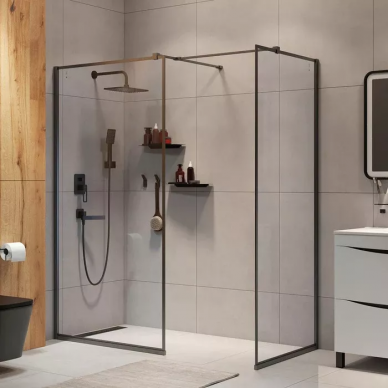 Душевая перегородка Iddis Slide Walk-in (SLI8GS2i23) 120х195 см, профиль графитовый/стекло прозрачное 8