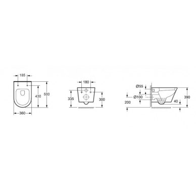 Инсталляция BelBagno BB002-80 в комплекте с унитазом TRE, крышкой микролифт, кнопкой смыва (хром) 7