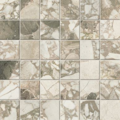 610110001058 Forte dei Marmi Ceppo Apuano Cream Mosaic Lap 30x30 0