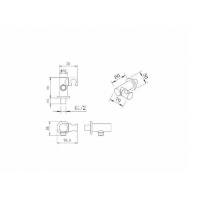 Душевая система Berges Ventas 3R (073007) с изливом, хром 9