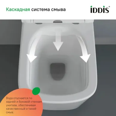 Комплект Iddis Basic (BASBI02i73) 3в1: подвесной унитаз, инсталляция и клавиша смыва 7