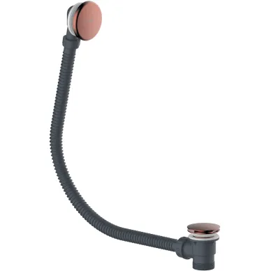 Слив-перелив для ванны Wasserkraft Asphe 7700 (A333) click-clack, розовое золото 0