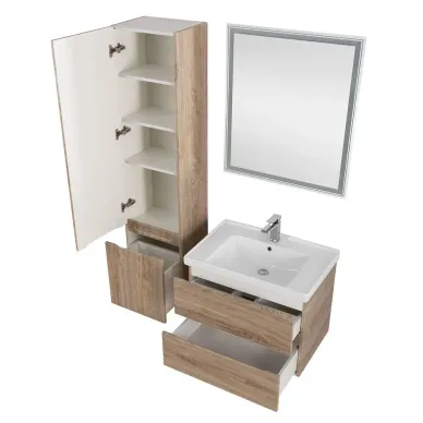 Пенал Art&Max Techno AM-Techno-1600-AC-SO-LW623-L 40 см, левый, дуб мелфорд натуральный 5