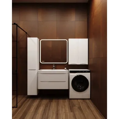 Тумба для ванной Style Line Бергамо Мини СС-00002364 90 см подвесная, антискрейтч белый 5