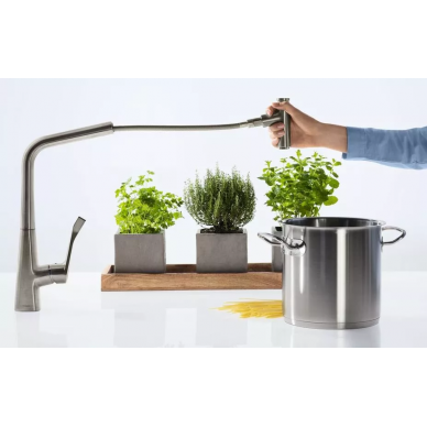 Смеситель для кухни Hansgrohe Metris Select (14884800) (сталь) 5