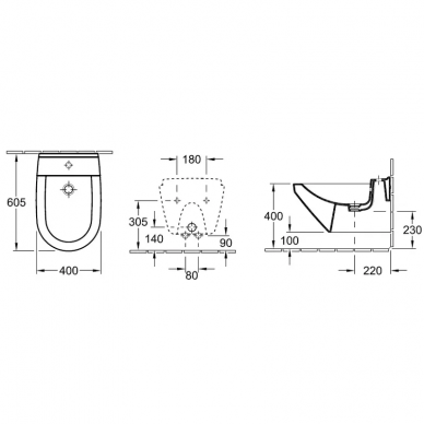 Биде подвесное Villeroy & Boch Lifetime (54750001) 1