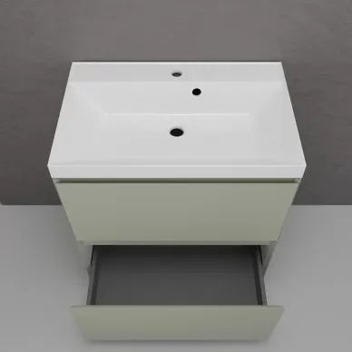 Тумба для ванной Style Line Манхэттен ЛС-00002376 70см, напольная, олива 6