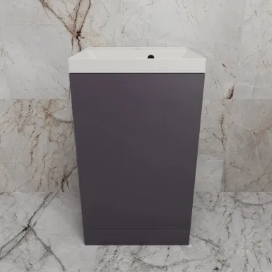 Тумба для ванной Style Line Моно ЛС-00002451 напольная, 50 см, графит нубук 6