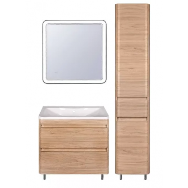 Тумба для ванной Style Line El Fante Атлантика Люкс ясень перламутр, PLUS (90 см) напольная 9