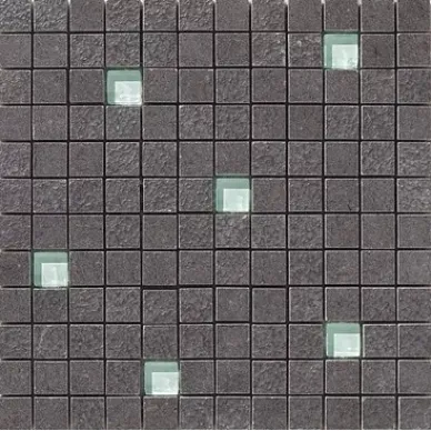 Lava Negro Multirelieve Mosaico 2.5x2.5 29.75x29.75 0