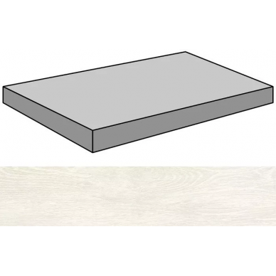 Rovere White Decape Gradone Ang 44.63x89.46 0