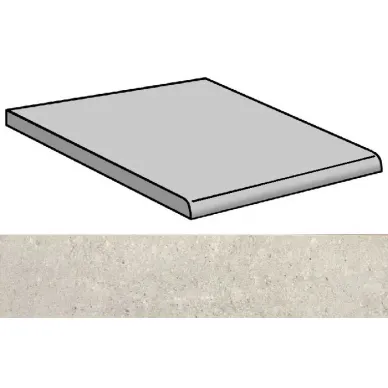 Vulcania Genesis Gris Pulido Peldano 44.63x44.63 0