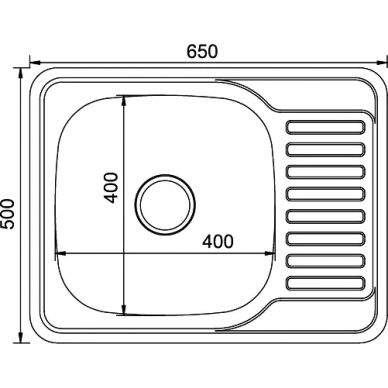 Мойка кухонная Mixline ML (533713) крыло справа 1