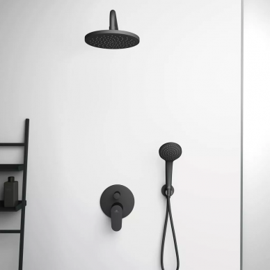 Шланговое подключение с держателем Ideal Standart Silk Black (BC807XG) черное матовое 5